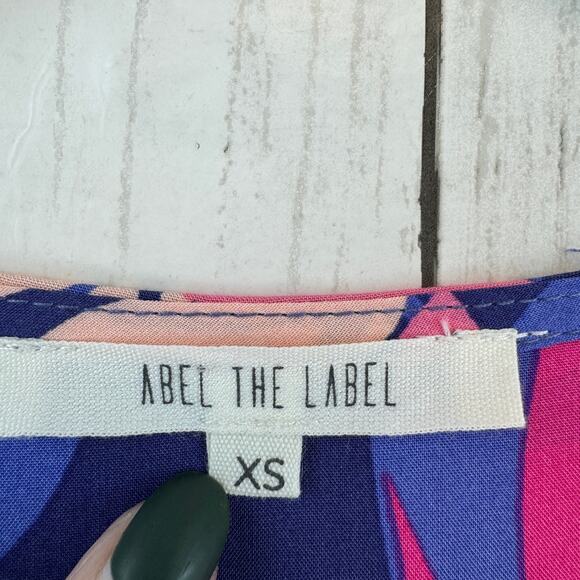 Anthropologie Abel the Label Santa Cruz Floral High Low Maxi Dress  Size XS - Picture 10 of 15